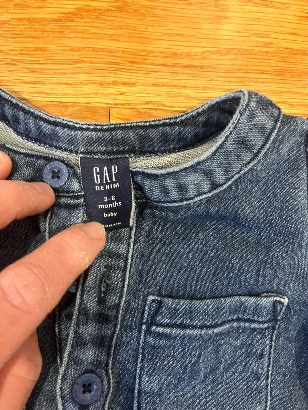 Baby GAP- denim romper